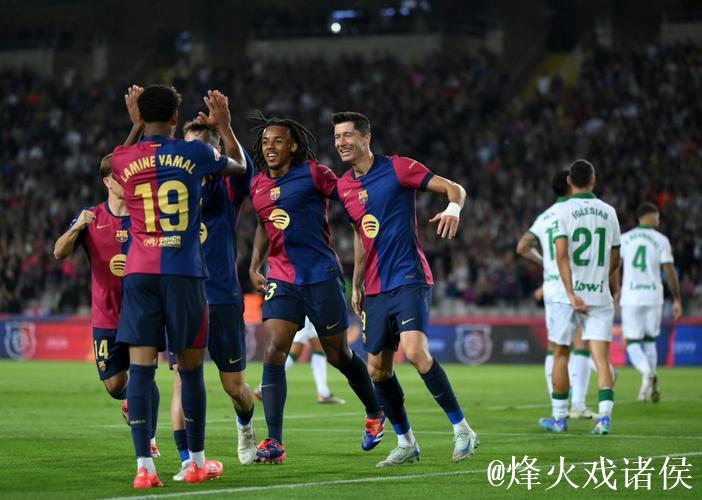 巴萨已连续37场西甲进球，为队史第二长纪录